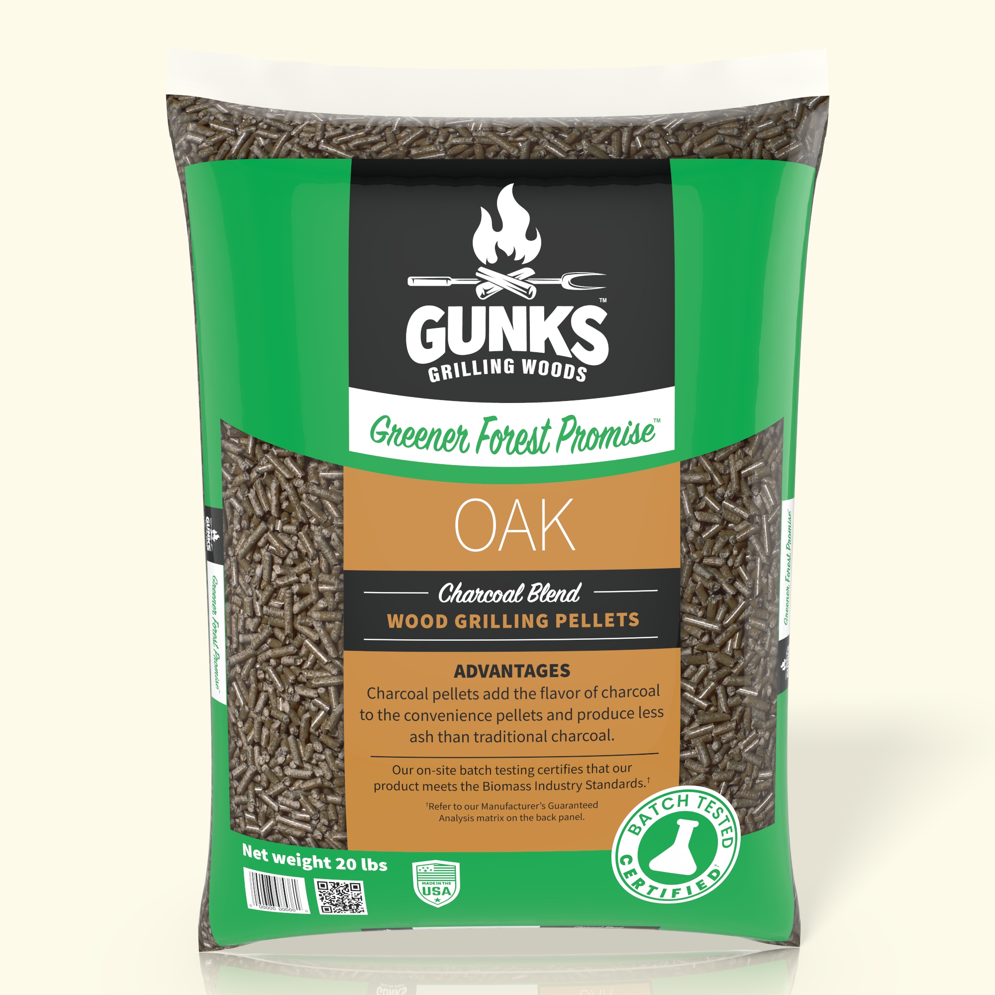 Signature Oak-Charcoal BBQ Pellets — 100% Pure Wood for Legendary Flavor
